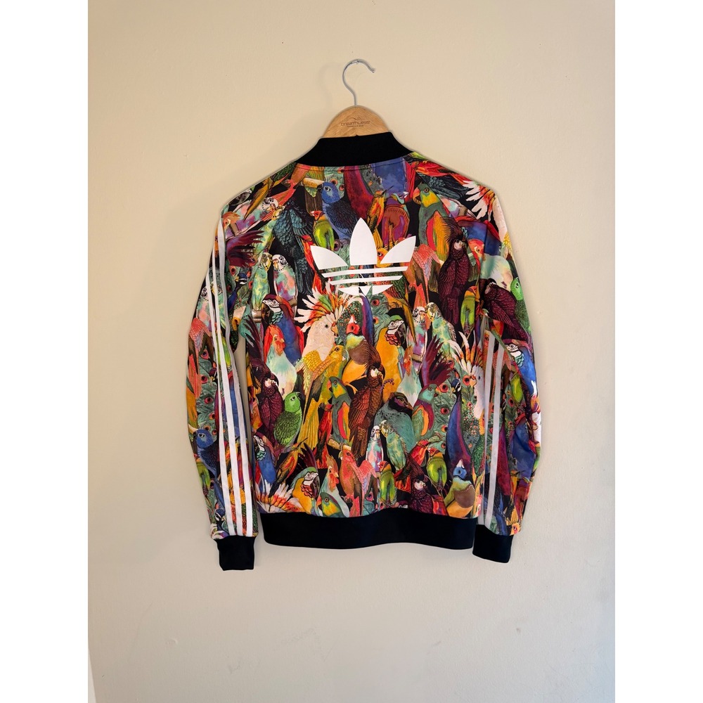 Adidas Originals Farm Company Tropical Parrot Bird Print Track Jacket Small - Picture 7 of 12